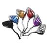 2pcs Universal Motorcycle Rearview Mirror With Screw Aluminium Alloy Scooter Skeleton Hand Refit Motorbike Side Mirrors