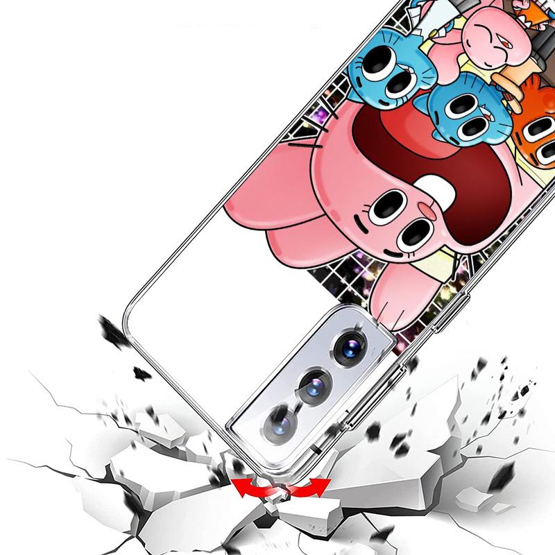 The Amazing World Gumball Phone Case For Samsung Galaxy S24 S25 Edge S26 Ultra S23 S22 S21 Plus S20 FE + Personalized Print Cove