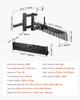 106.7cm Tow Behind Landscape Rake, 3-Point Lawn Rock Rake with Blade & Lift Lever, Fit Category 1 ATVs UTVs Lawn Tractors, Heavy Duty Dethatcher Rake