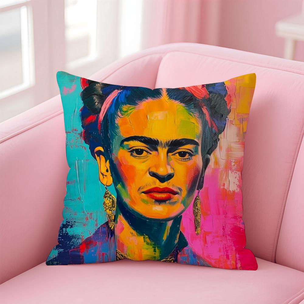 Frida Kahlo Painting Art Cushion Cover Comfortable Reversible Pillow Cover Ideal For Car Sofa Bedroom & Beyond