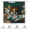 Vintage Dogs Playing Poker: Classic Artistic Pattern Shower Curtain For A Unique And Quirky Bathroom Dcor