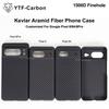 YTF-Carbon Kevlar Aramid Fiber Phone Case For Google Pixel 8 8 Pro Aramid Fiber Carbon Magnetic Kevlar Magsafe Thin Light Premiu