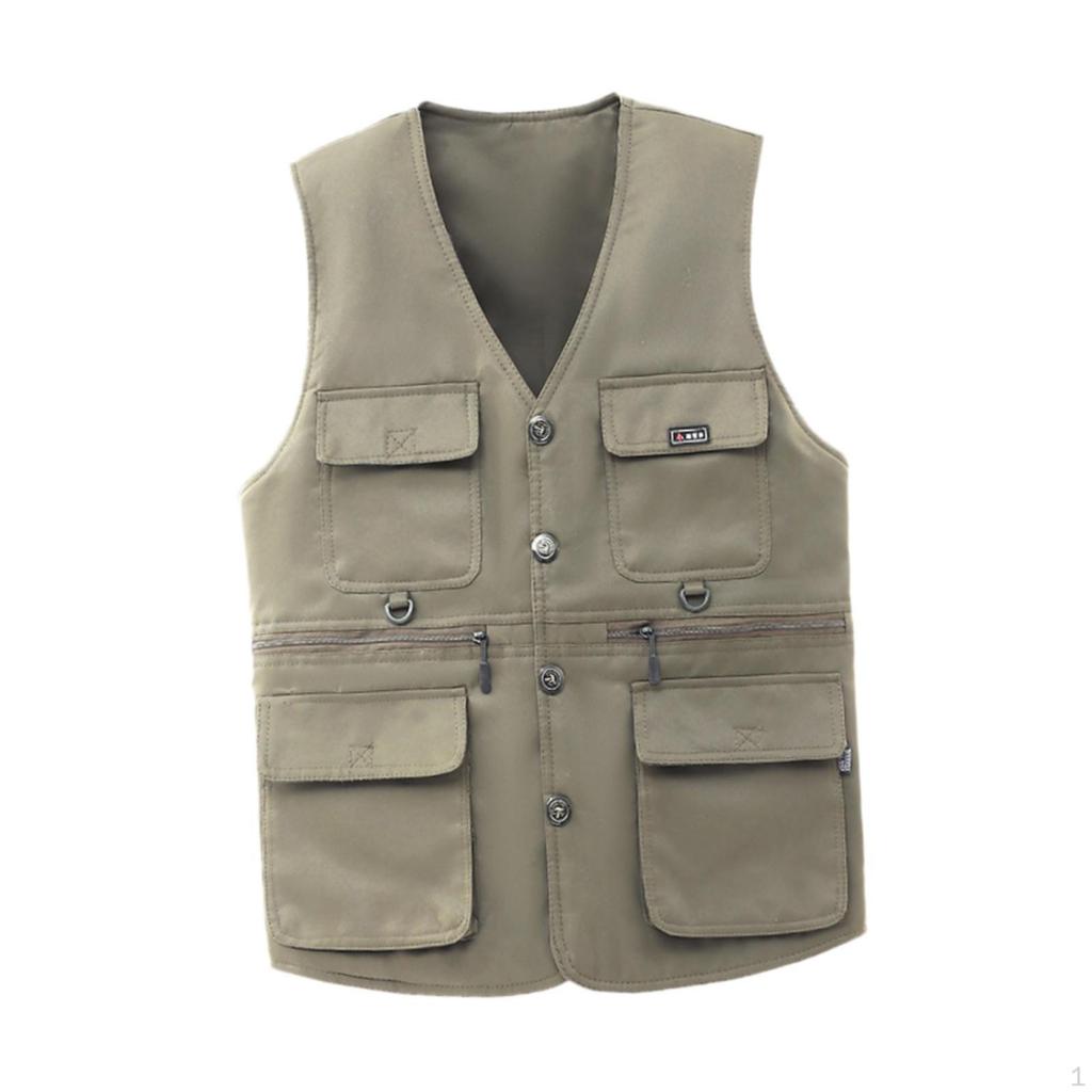Mens Vest Creative Breathable Photo for Climbing Summer Work Travel Outdoor