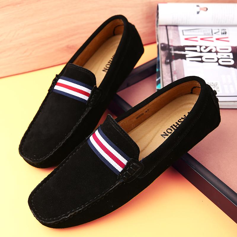 Genuine Leather Handmade Designer Fashion Men's Casual Loafers Moccasins Male Dress Driving Shoes for Men Plus Size 48 Sneakers