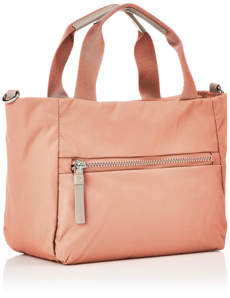 Tote Recycled Square Coral [Isaac] Bag, Nylon, Tote, Women's,