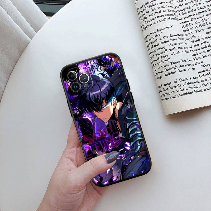 JO51 Solo Leveling Phone Case for iPhone 7 8 11 12 13 14 15 16 16E XS Pro Max XR X SE Samsung S20 S21 S22 S23 S24 FE Ultra Plus Lite S21S A55