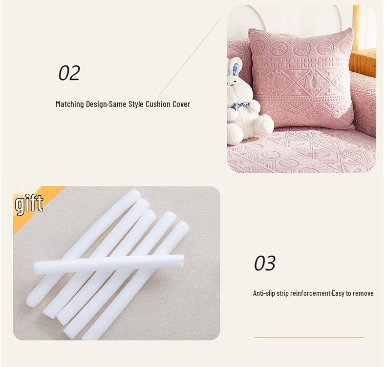 Bohemian Anti-Scratch Elastic Sofa Cover - Dustproof and All-Season Protection