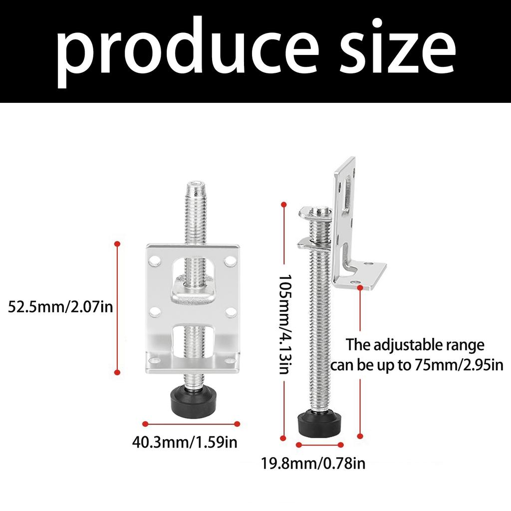 4Pcs Adjustable Furniture Risers Leg Height Adjuster Chair Levelers for Heavy Cabinets Leveling On Uneven Ground