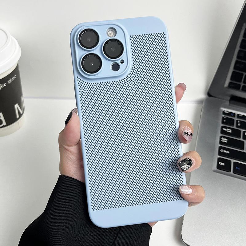 Applicable To IPhone17 Ultra Thin Cooling Mesh Shell Apple 16promax Full Inclusive Lens Film Mobile Phone Case 13 Protection Case