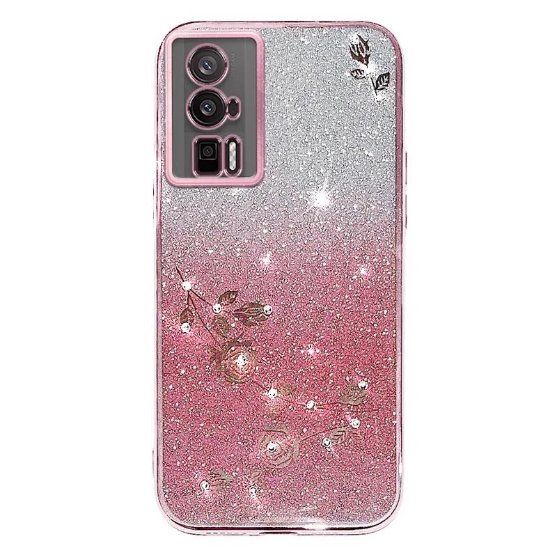 For Redmi Note 12s 11 8 9 10 13 Pro Plus 9A 9C 10C 10A 12C Glitter Rhinestones Shiny Diamond Phone Soft Silicone Case