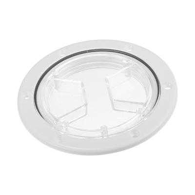 Partuto 1pc 4" Universal Boat Inspection Deck Plate Hatch - Nylon White