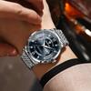 BINBOND Precise Luxury Quartz Wristwatches For Men Luminous Waterproof Week Display Men's Watch Stainless Steel Reloj Free Ship