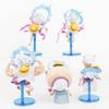 5pcs/set One Piece Gear 5 Sun God Nika Luffy  Anime Figures Pvc Model Toys 12cm