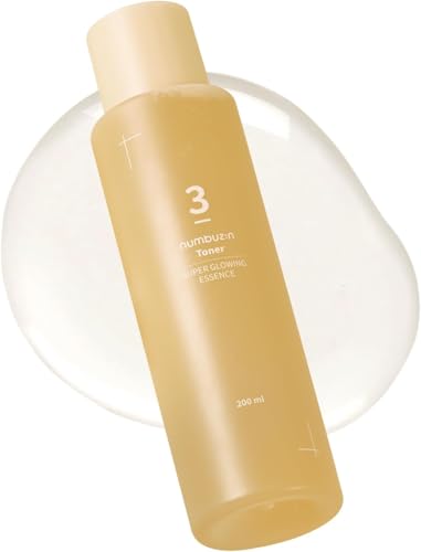 Numbers 3 Feuchtigkeitsspendendes fermentiertes Gesichtswasser 200ml Koreanische Hautpflege Lotion 50 Inhaltsstoffe Niacinamid Trockene Haut