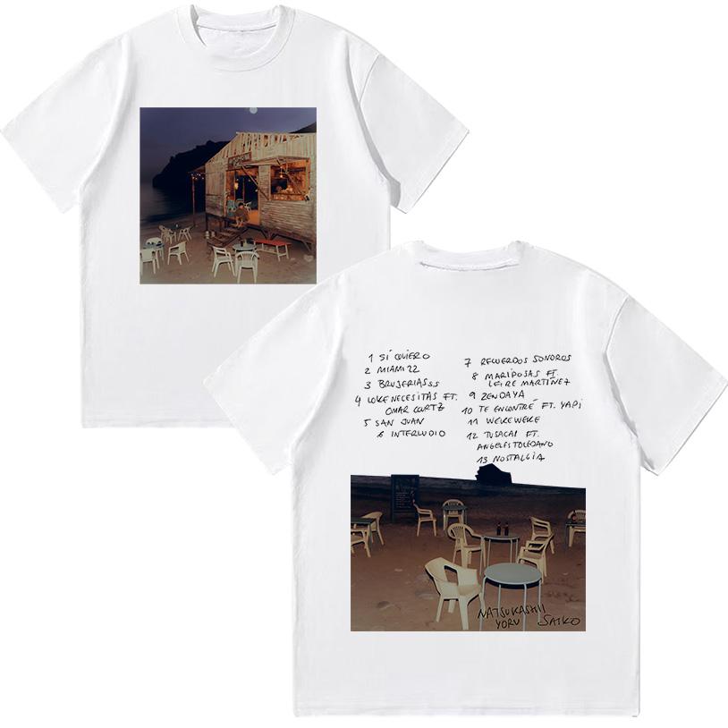 Saiko Natsukashii Yoru T Shirt Rapper SAIKO Album Merch Tee Fashion Hip Hop Short Sleeve T-shirt Unisex Cotton Top Y2K