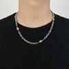 Titanstålhalsband Herr och Dam Trend Hip Hop Nischdesign High-end Titanstålhalsband Mode Mångsidigt Nyckelbenskedja Halsband
