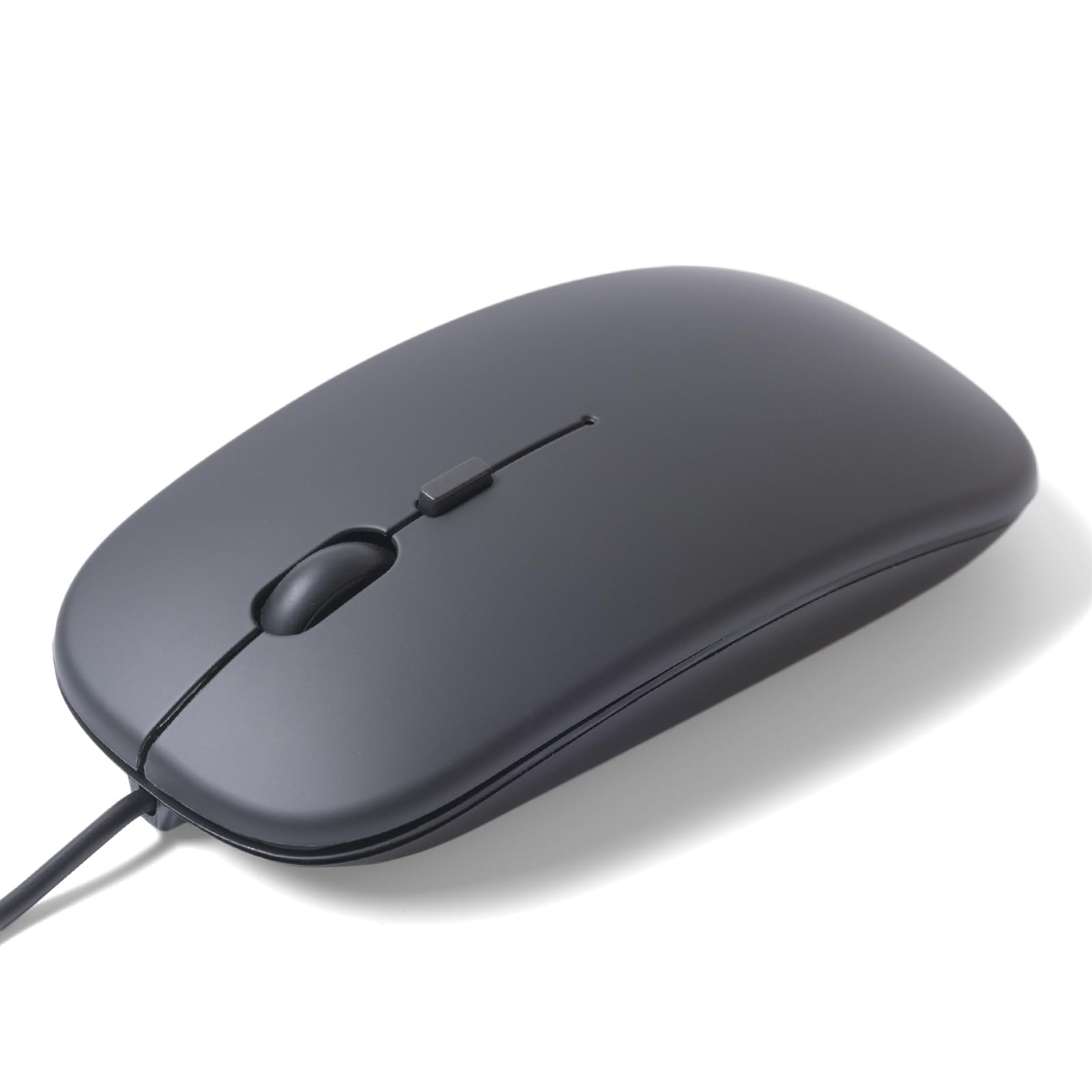 

[Quiet enough to be a nuisance even in the library] Wired Mouse, Quiet, USB Connection, Slim, Compact, Lightweight, 4-Level DPI Switching, Easy to