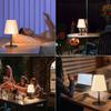 Outdoor Table Lamp/Portable LED Cordless Lamp/Rechargeable Battery lamp/ 2- Level Brightness/2 Lighting Modes/IP44 Waterproof/Metal Light Post and