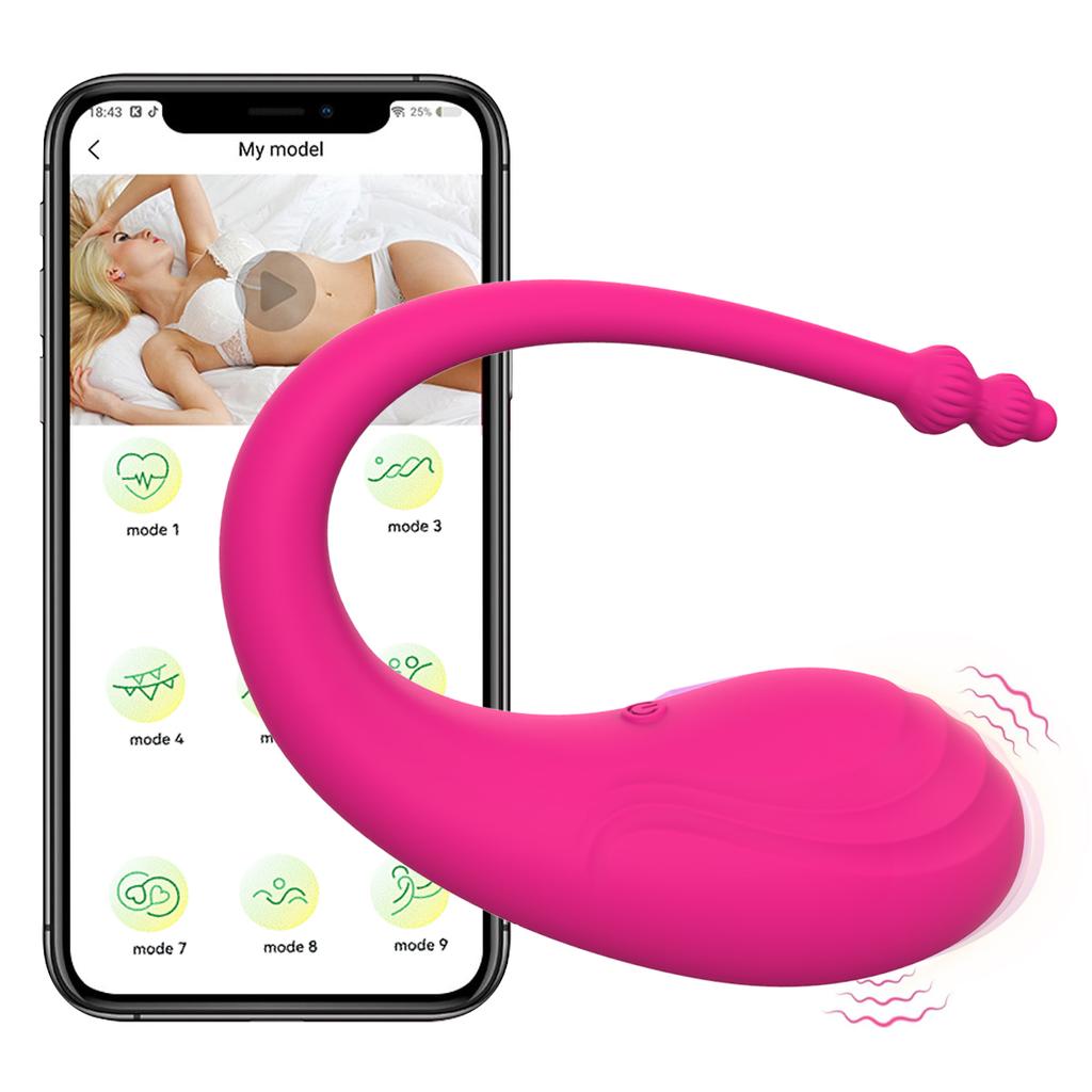 Kabellose Bluetooth-Steuerung Tragbarer Vibrator G-Punkt Vibrator Klitoris-Massage Anale Stimulation Sexspielzeug für Frauen Paare