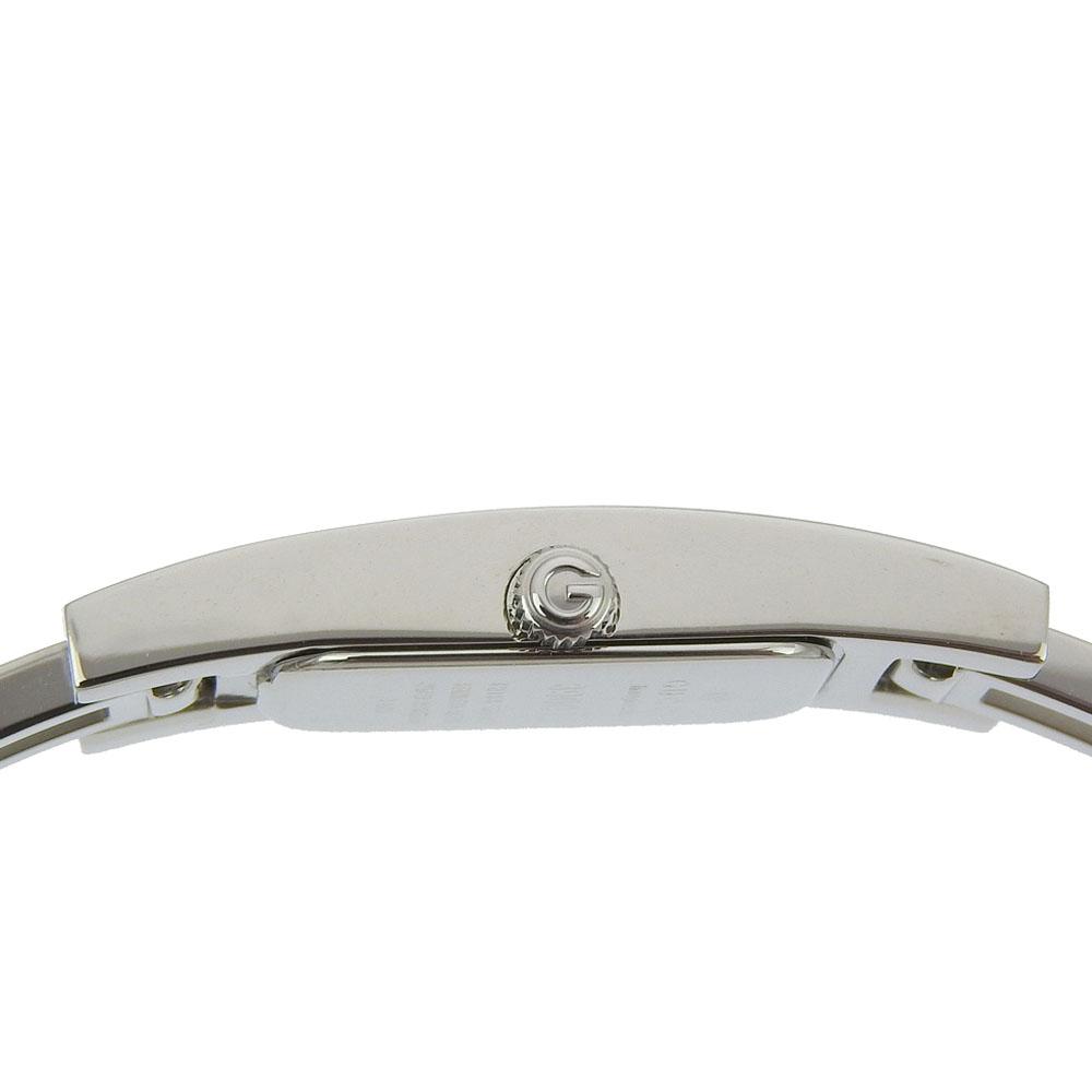 Gucci Armbanduhren 3900L schwarzes Zifferblatt Edelstahl Quarz Analoganzeige Damen Gebraucht