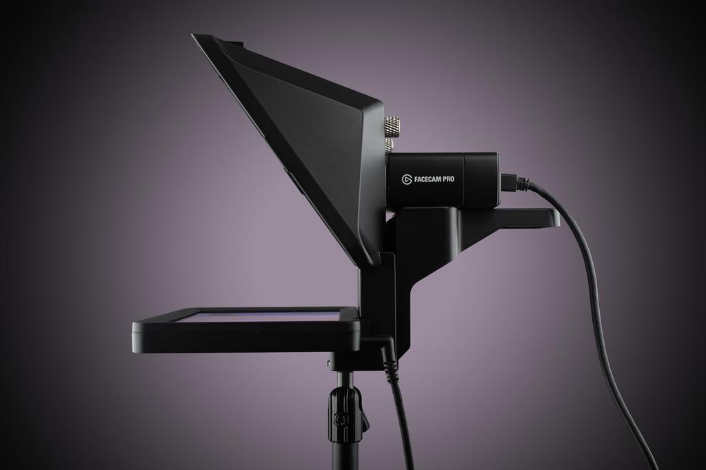 Elgato Teleprompter with Monitor for Video Twitch and Zoom High Compatibility and Customizable Compatible with Stream Prompter Built-in Scripting,