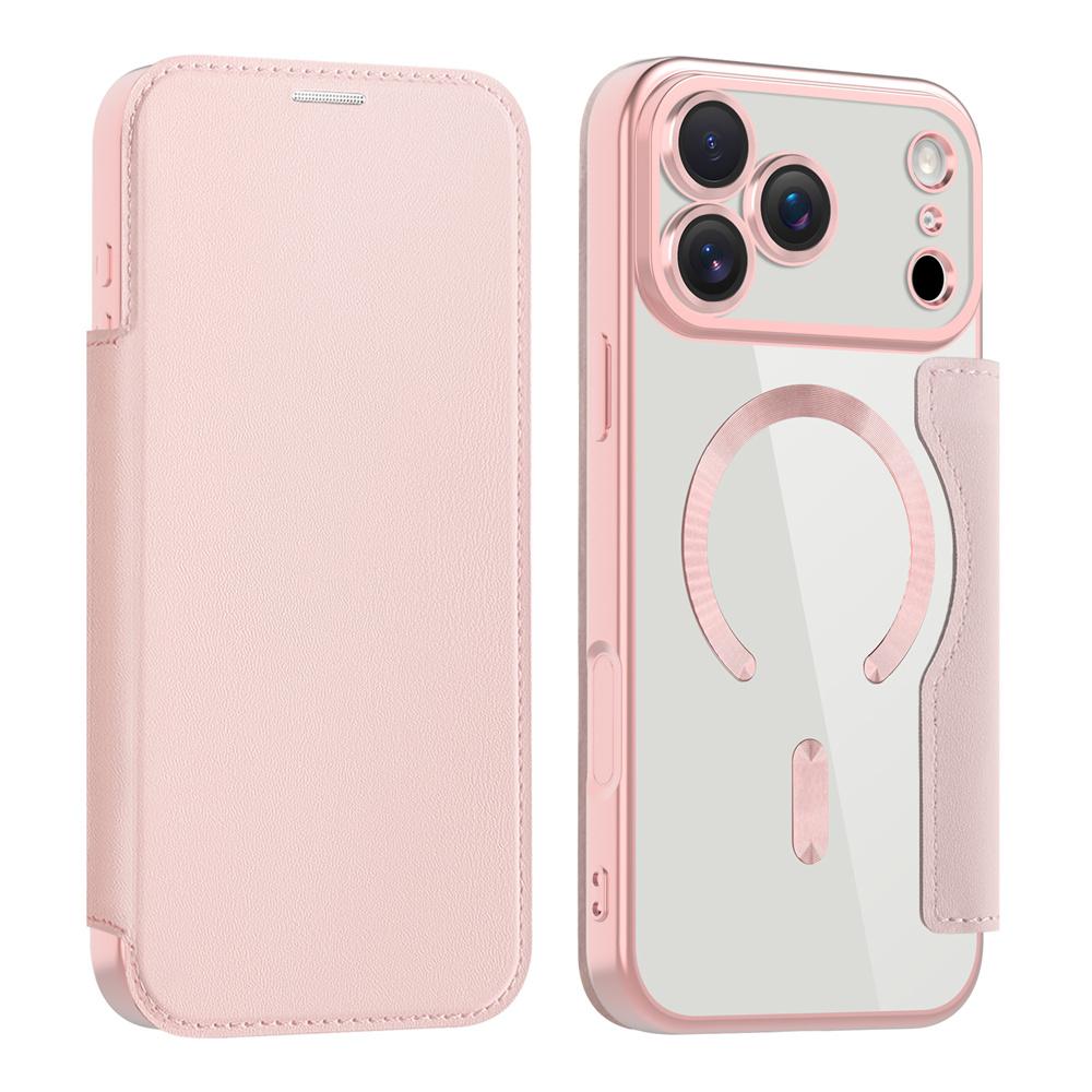 Transparent Flip Leather Wallet Magnetic Phone Case for IPhone 17 Air 16 15 14 13 12 Pro Max Plus 17Pro Magsafe Card Bag Cover