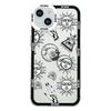 Cute Cartoon Sun Moon Face Phone Case for IPhone 15 Pro Max 11 12 7 8 14 Plus SE2020 X XR MAX XS 13 Mini Soft Clear Cover Fundas