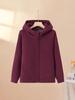 New Style Plus Velvet Thick Comfort Hooded Winter Jacket for Moms