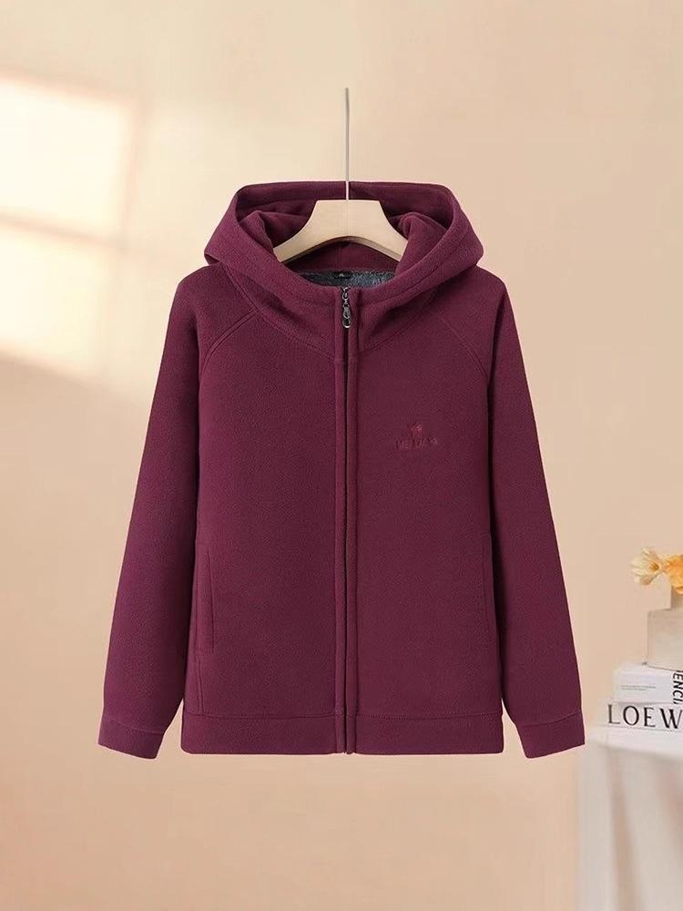 New Style Plus Velvet Thick Comfort Hooded Winter Jacket for Moms