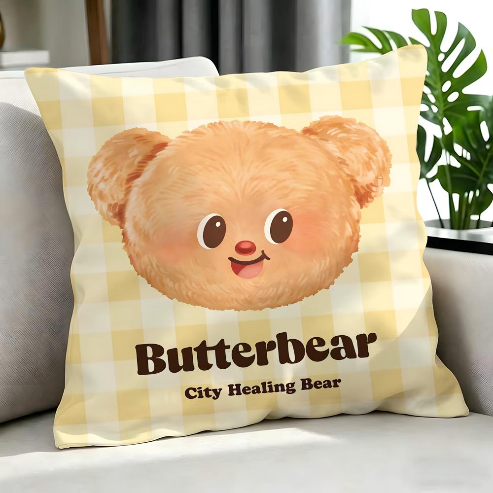 Cartoon BButterbeared Cushion Cover Cushion Cover Set Pcs x x x Pillowcase Decorative Sofa Home Decor