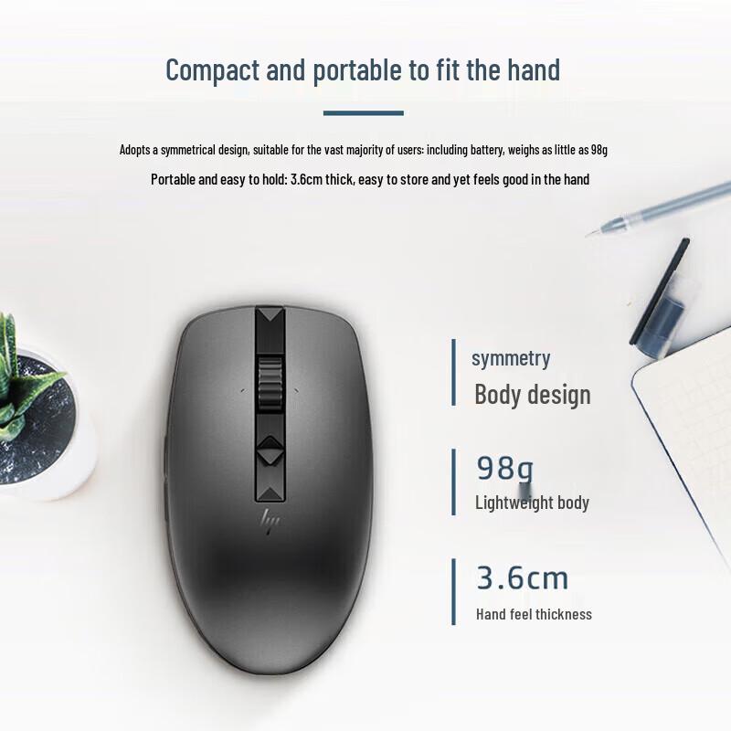 HP 635 Silent Wireless Dual-Mode Office Mouse