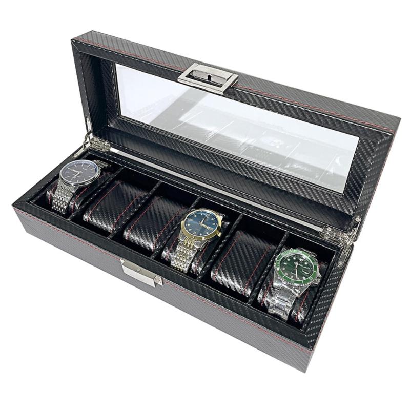 Additional Velutinous Lined Watch Storage Case Secure Metal Grip Plan For Jewelry Display And Travel
