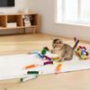12 Stück Katzenspielzeug, Haustier-Feder spirale, Kätzchen Jagdspielzeug, Kunststoff-Spiralfedern, Interaktives Haustierbedarf, Indoor-Katzenzubehör