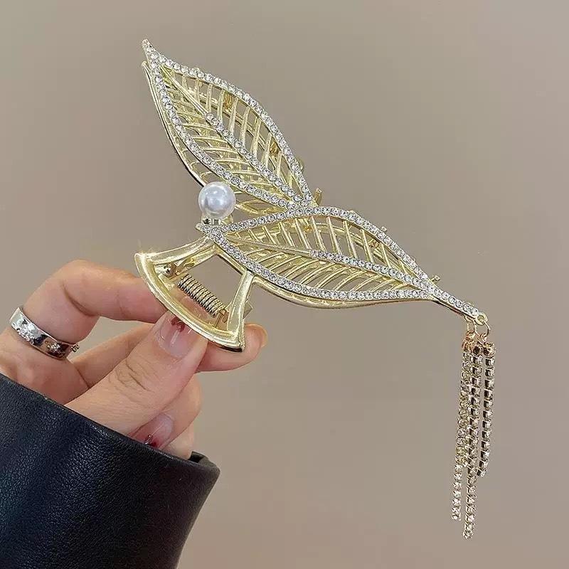 Alloy Womens Back-of-Head Grabber Large High-End Hair Claw Clip Summer 2026 Shark Clip Headpiece Japan and Korean Style