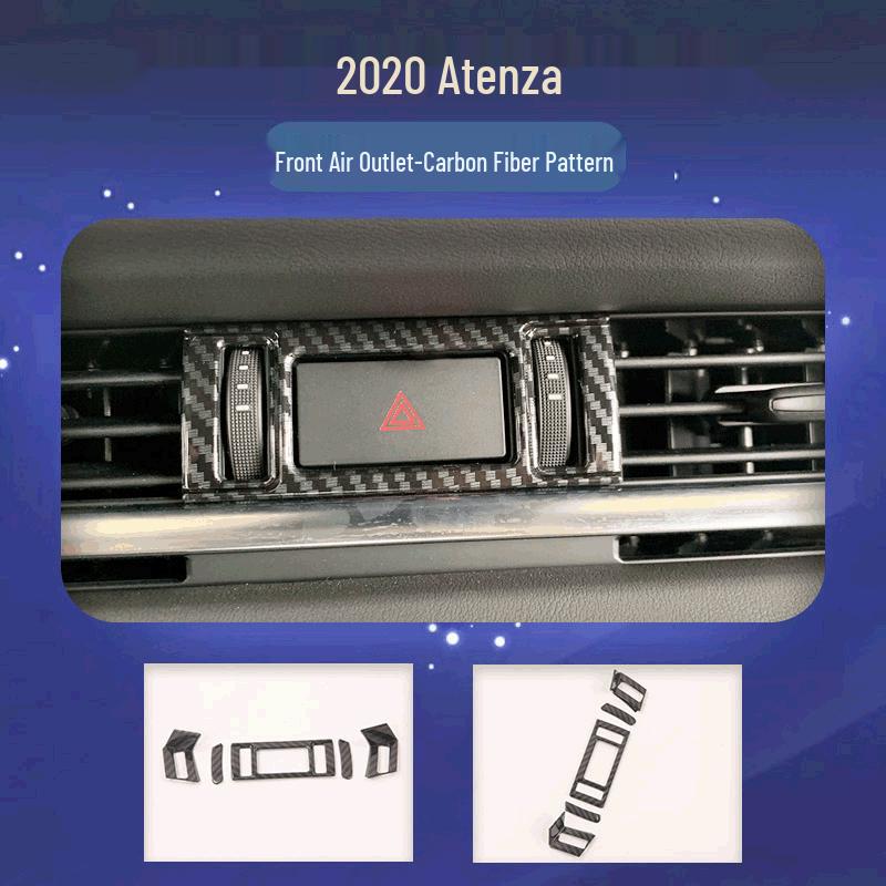 

2020 ATENZA Atez-ABS Декор переднего воздухозаборника из углеродного волокна 14*9*4