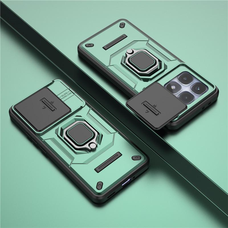 For Redmi K70 Ultra Cover Redmi K70 Ultra Case 6.67 inch Lens Protection Shockproof Push window Magnetic Holder Bumper