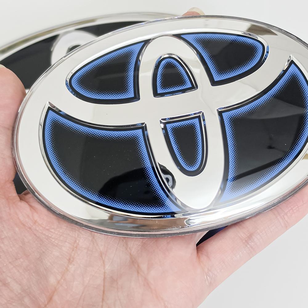 LJVZ5 Car Front Grille Crystal Self-adhesive Badge for Toyota RAV4 Camry Corolla Hilux Highlander Sienna Yaris Prius C-HR Trunk Emblem