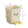 Creative Trash Can Lightweight Sturdy Interesting Multifunctional Rubbish Container for Under Desk Living Room Home Study Dorm
