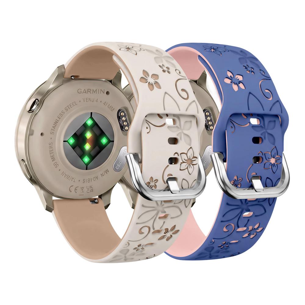 Bracelet Gravé pour Garmin Venu 4 41mm Bracelet de Montre de Sport pour Femme Imperméable et Doux Bracelet de Montre Gravé pour Garmin Venu 4 41mm