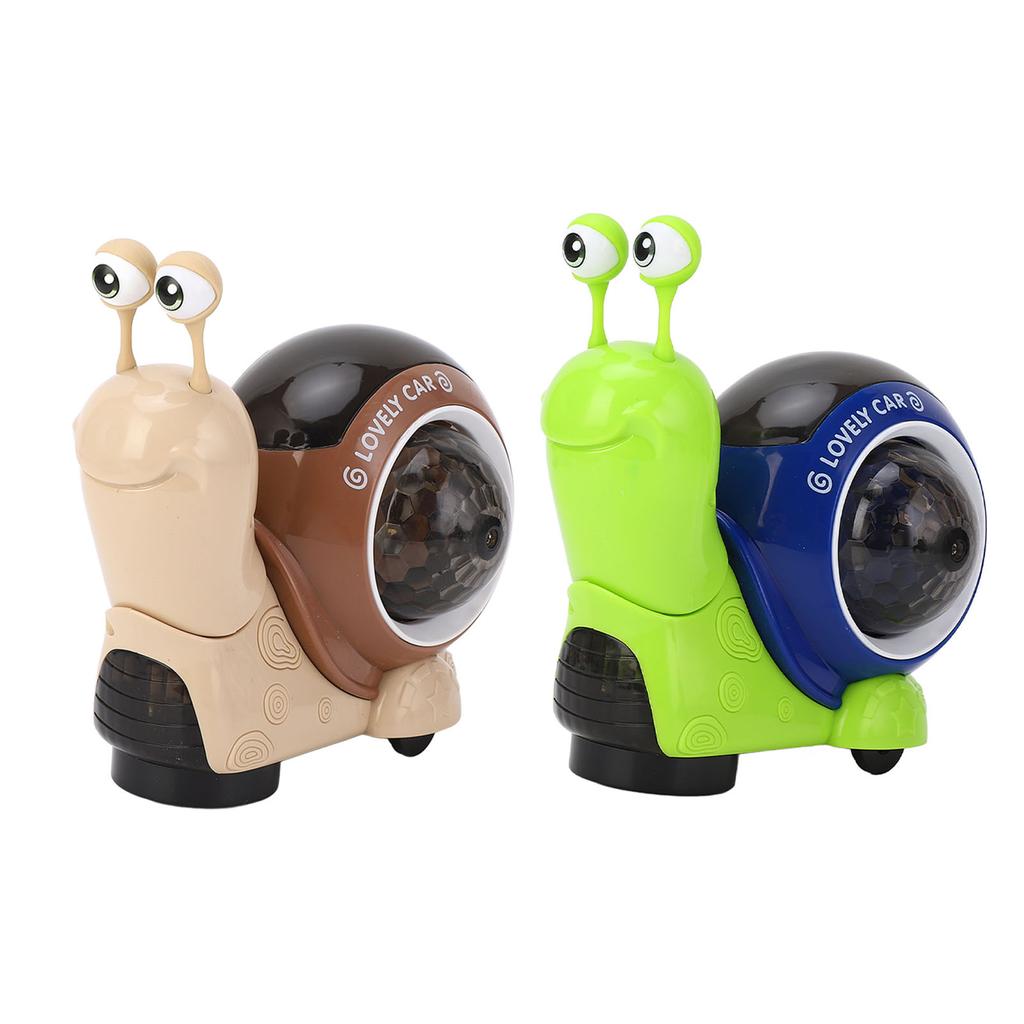 Electric Snail Toy Snail Baby Toy Interactive Crawling Toy with Music and Dazzling Lights for Childr