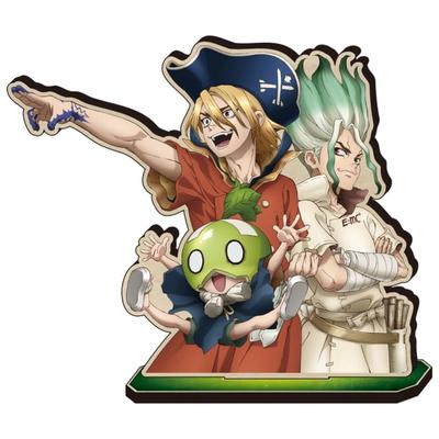 Dr. STONE MOKU Studio: Senku Ishigami, Ryusui Nanami, and Suika