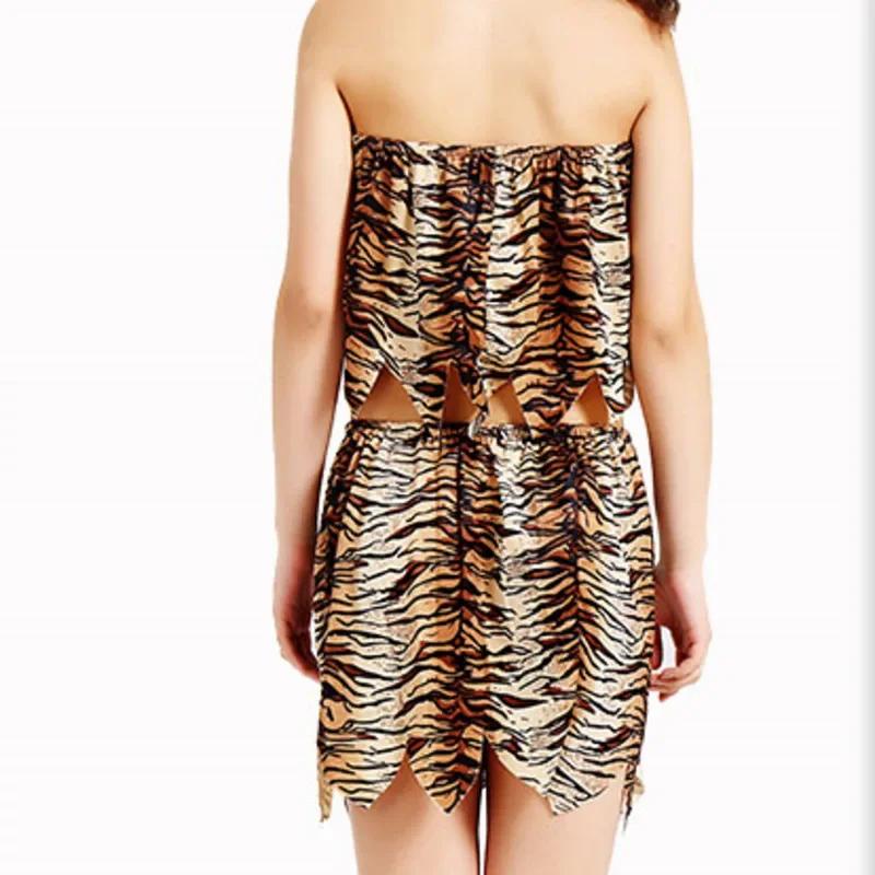 Leopard Wilder Höhlenmensch Croods Feuersteins Primitiv Sexy Indianerkleidung Kostüm Karneval Halloween Kostüme für Männer Erwachsene Ausgefallen