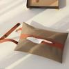 New Soft Leather Car Tissue Box Car Sun Visor Type Block Hanging Container Towel Napkin Holder Paper Rack Organizer Storage Bag