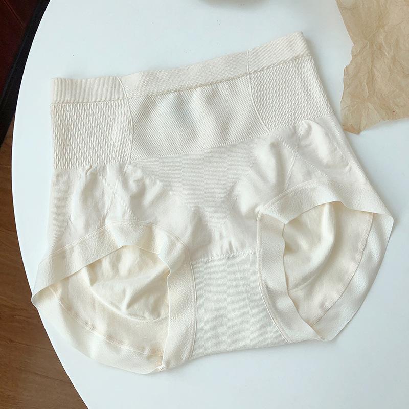 Plus Size Women's Spring and Autumn Belly Lifting Hip Antibacterial High Elastic High Waist Panties
