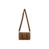Jordan Monogramm Serie Schachbrett Kunstwildleder Eimer Boston Tasche Unisex Taschen Hellbraun JD2533091AD-001