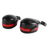 2Pcs Hard Hat Attachment Earmuff Noise Reduction Angle Adjustable Telescopic Helmet Earmuff Red Black