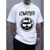 European Sizes Men'S & Women'S Vintage LOWRIDER Graphic T-Shirt - White Crew Neck Short Sleeve Tee with Bold "LOWRIDER" Print