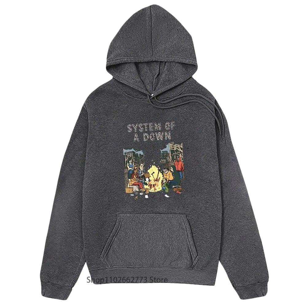 System of A Down Band Hoodies for Unisex/Women Knows Sees Tells All Tour Sweatshirt SOAD Band Clothes High Street Streetwear Unisex