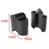 2x CNC Handlebar Riser Clamp for Harley XL 1200x Forty-Eight 2010-2017