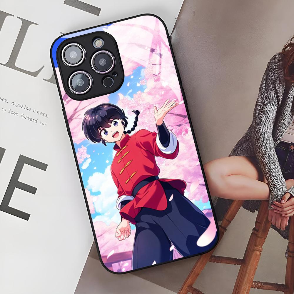 Anime Ranma Phone Case for Iphone 17 Air 16 15 14 12 11 13 Pro Max Mini Se Puls Glass Cover